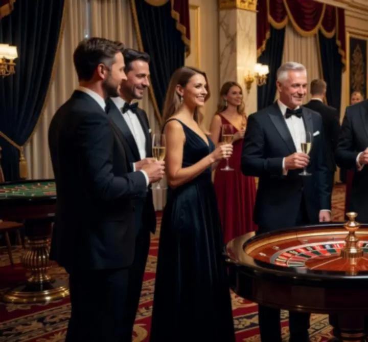 Elegantní gala večer s casino tematikou pro VIP hosty